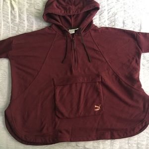 Puma // poncho hoodie